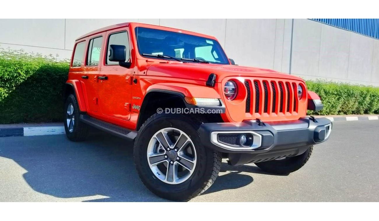 Jeep Wrangler Sahara Sky One Touch Power Roof GCC Specs Under Warranty