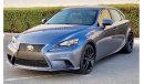 لكزس IS 200 2017 LEXUS IS200T F SPORT (ASE30), 4DR SEDAN, 2L 4CYL PETROL, AUTOMATIC, REAR WHEEL DRIVE