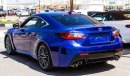 Lexus RC F One year free comprehensive warranty in all brands.