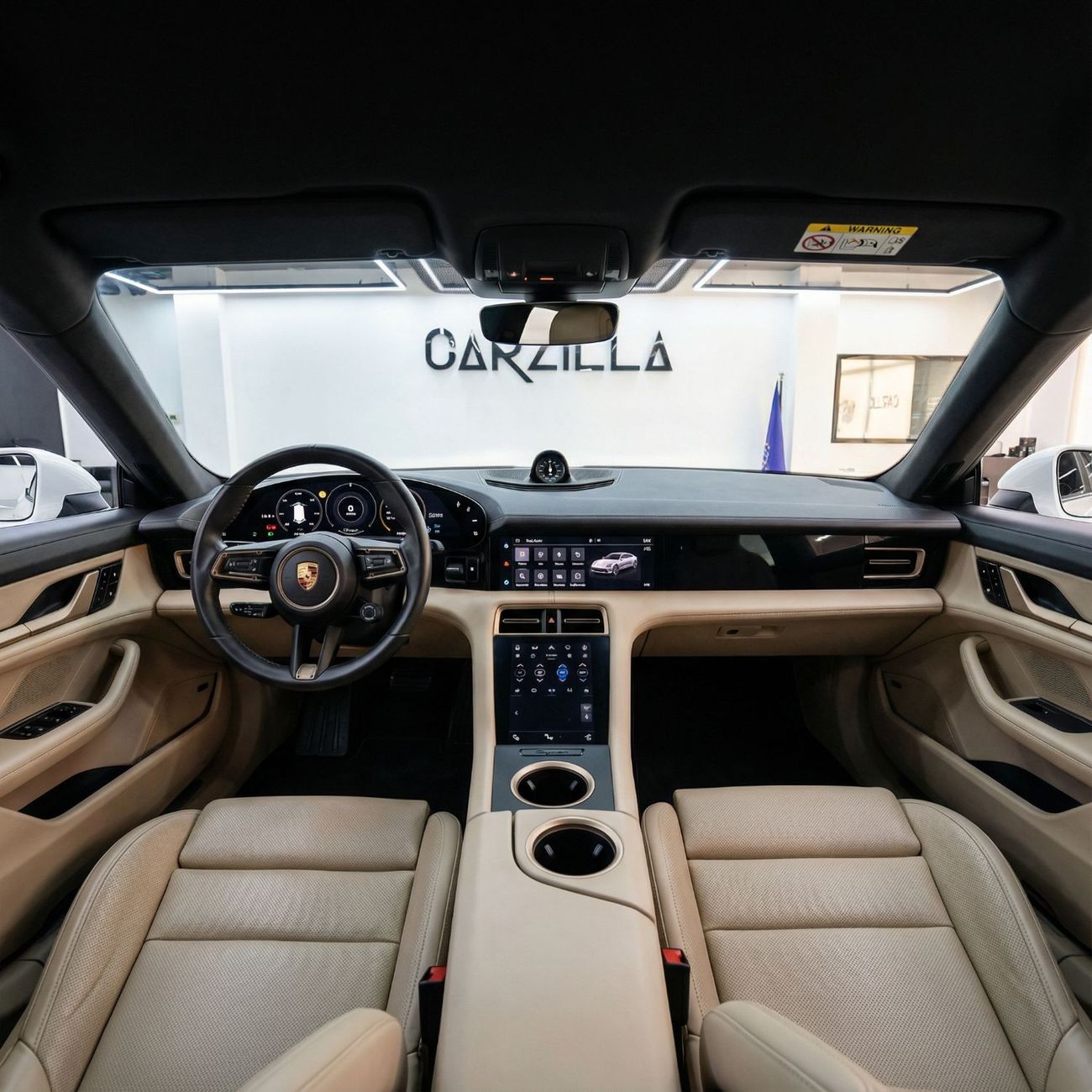 Porsche Taycan Base AED 4,602 /Monthly  l Porsche Taycan – 79.2 kWh Electric Luxury Sedan l White