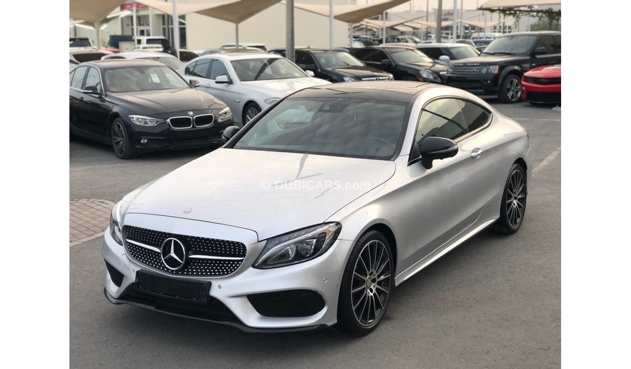 Mercedes-Benz C 200 Coupe Mercedes Benz C200 coupe model 2017 GCC car perfect condition full option low mileage panoramic roof