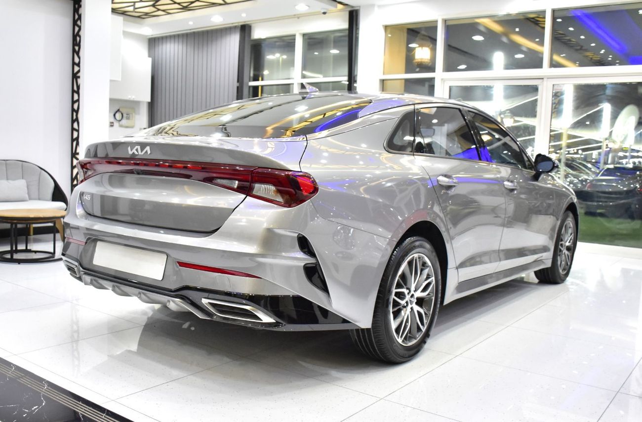 Kia K5 EXCELLENT DEAL for our KIA K5 ( 2023 Model ) in Silver Color GCC Specs