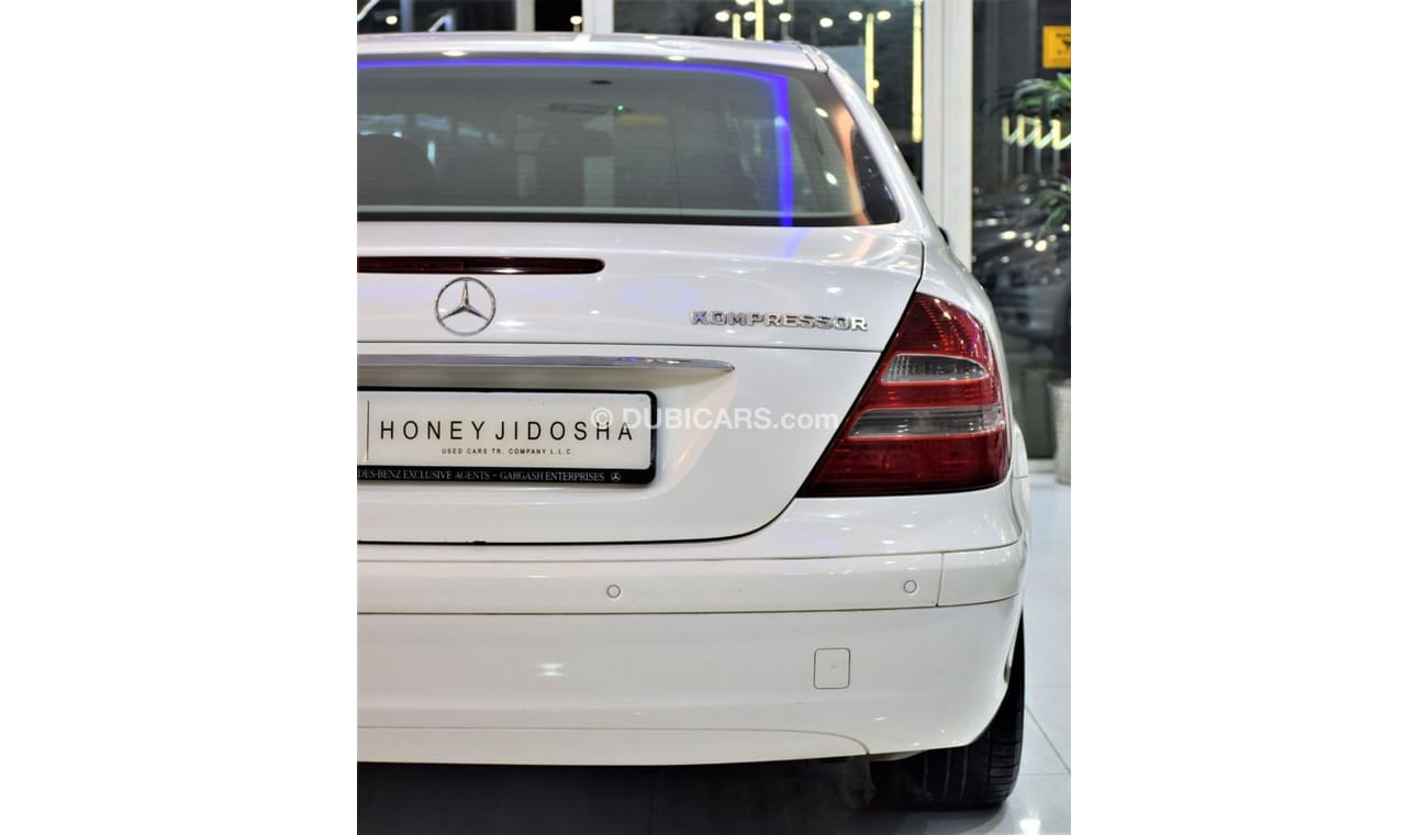 Mercedes-Benz E200 ORIGINAL PAINT ( صبغ وكاله ) Mercedes E200 2005 Model!! in White Color! GCC Specs