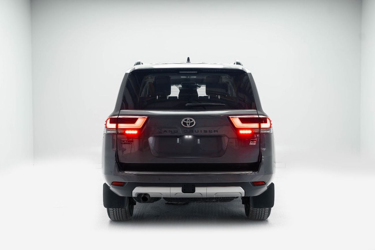 Toyota Land Cruiser GR SPORT LC300 3.3L Grey Metallic Inside GRS Black & Dark Red | Export Only