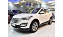 Hyundai Santa Fe ( ORIGINAL PAINT * صبغ وكاله * ) Amazing Hyundai SantaFe 4WD 2016 Model!! in White Color! GCC Specs