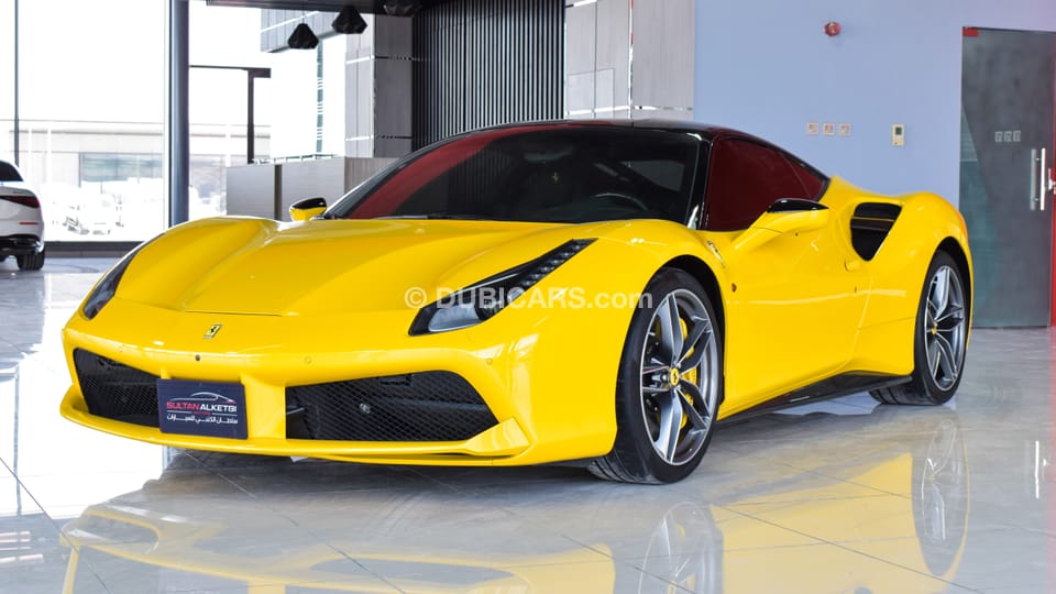 Ferrari 488 GTB for sale AED 660,000. Yellow, 2017