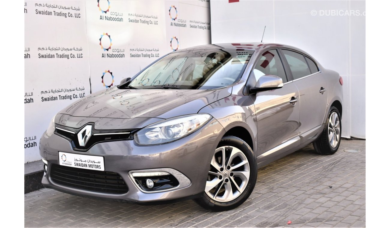 Renault Fluence AED 742 PM | 2.0L LE GCC DEALER WARRANTY