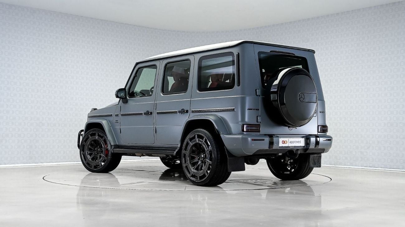 Mercedes-Benz G 63 AMG Std 4.0L G 63 AMG | AED 8,343 PM | Warranty May 27, 24in Brabus Wheels | Ramadan Offer