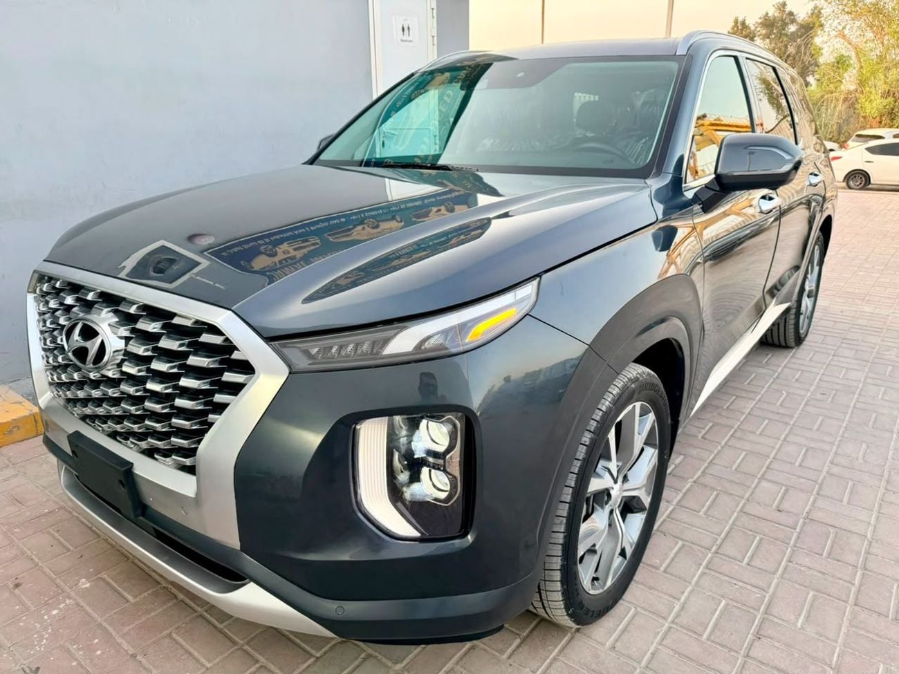 Hyundai Palisade PREMIUM NAPPA 2021 HYUNDAI PALISADE LIMITED PREMIUM low mileage 16200 only 4x4 AWD Gray Full Option
