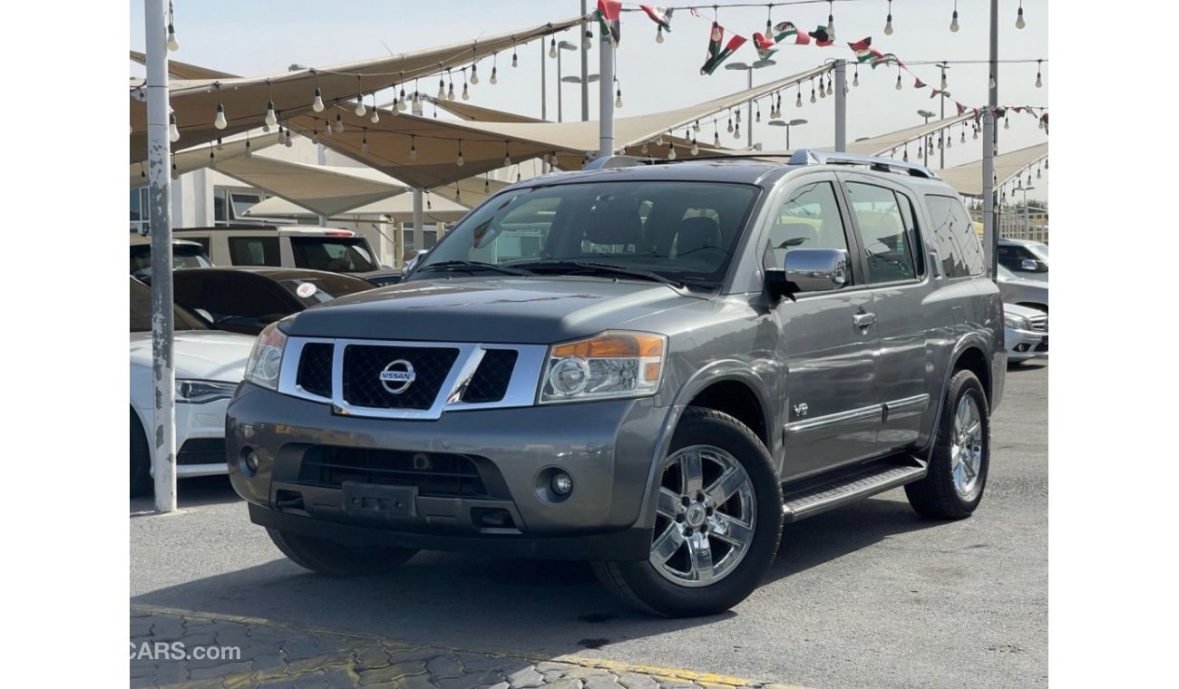 Nissan Armada LE 2014 model, Gulf, full option, sunroof, 8 cylinder, automatic transmission, odometer 124000