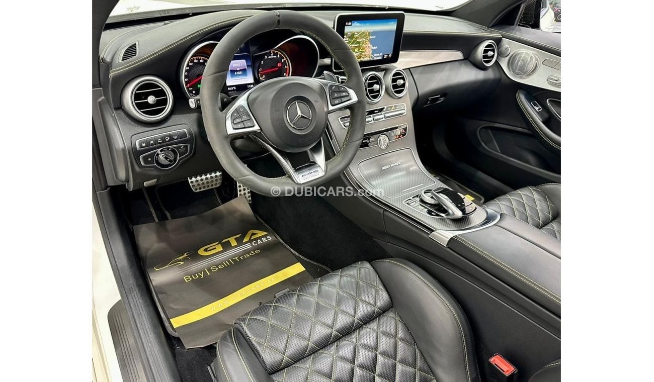 Mercedes-Benz C 63 Coupe 2017 Mercedes Benz C63s AMG, May 2024 AAA Warranty, Service History, Full Options, Low Kms, GCC