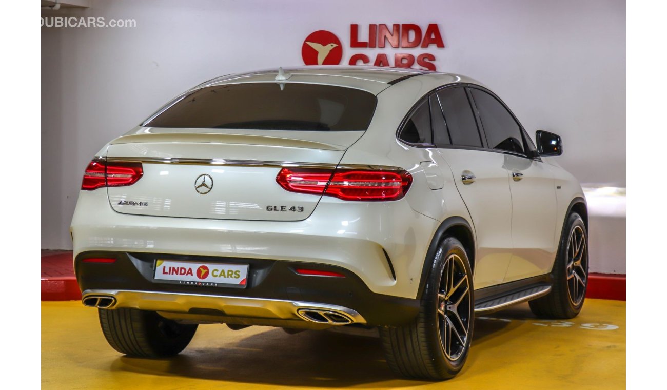 Mercedes-Benz GLE 43 AMG Mercedes Benz GLE43 AMG 2016 GCC under Agency Warranty with Zero Down-Payment.