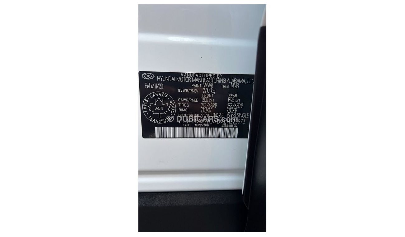 Hyundai Santa Fe Mid 2020 SPORT KEY START AWD CANADA SPEC - ONLY FOR EXPORT !!