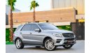 مرسيدس بنز ML 350 2,135 P.M | 0% Downpayment | Perfect Condition!