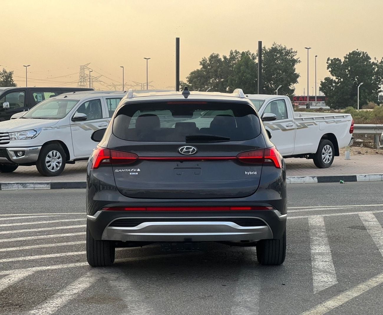 هيونداي سانتا في PREMIUM 2021 Hyundai Santafe FE Hybrid 1.6L V4 - AWD 4x4 -Push Strad - Auto Trunk - Leather Seat - Rear Came