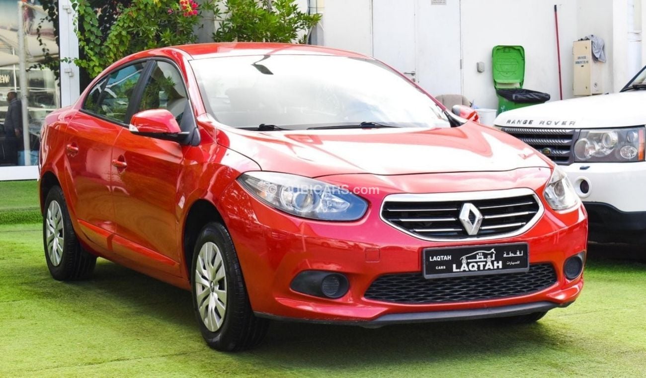 رينو فلوينس موديل 2014 خليجى لون أحمر بدون حوادث سنتر لوك تكييف باور راديو FM بحالة ممتازة