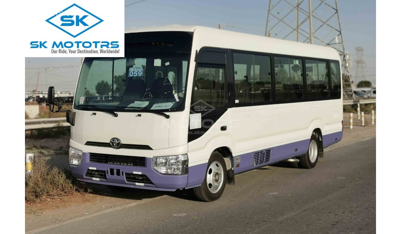 Toyota Coaster Petrol Engine, 23 Seats, Automatic Door, Dual AC - DISCOUNTED OFFER (CODE # TC01)