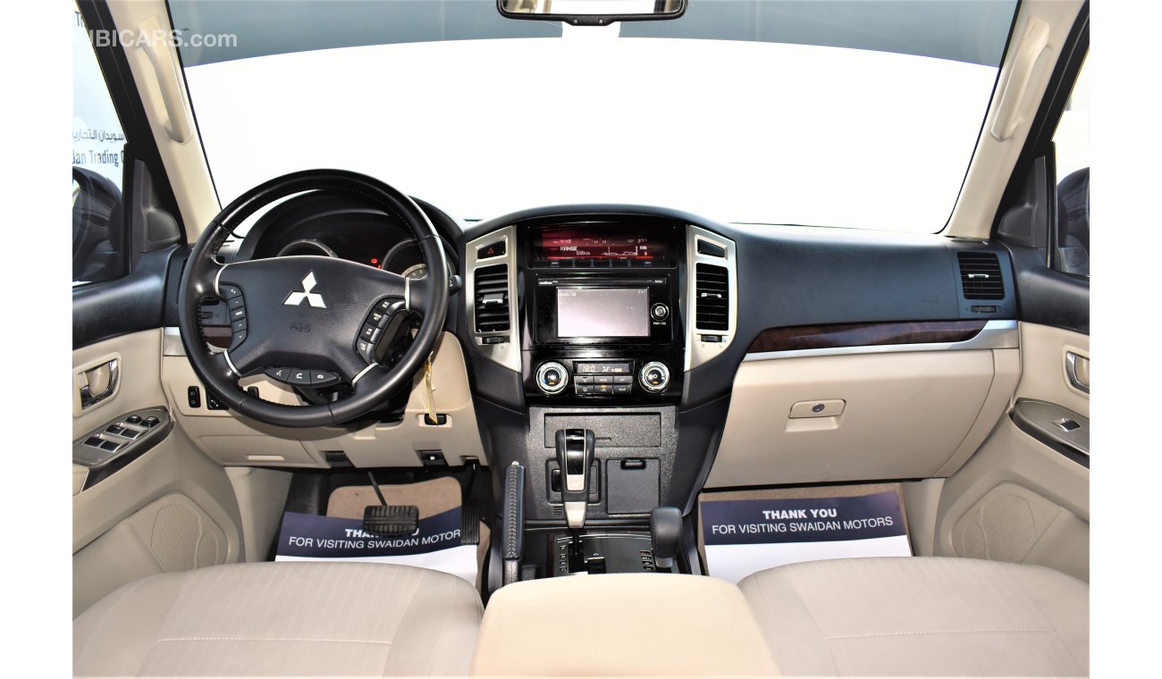 Mitsubishi Pajero AED 1428 PM | 0% DP | 3.0L GLS 4WD V6 GCC WARRANTY