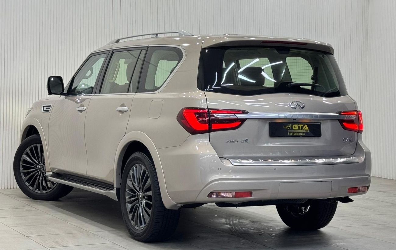 إنفينيتي QX80 Luxury 8st 5.6L 2022 Infiniti QX80 Luxury, 2027 Infiniti Warranty + Service Pack, Fully Loaded, 8 Se