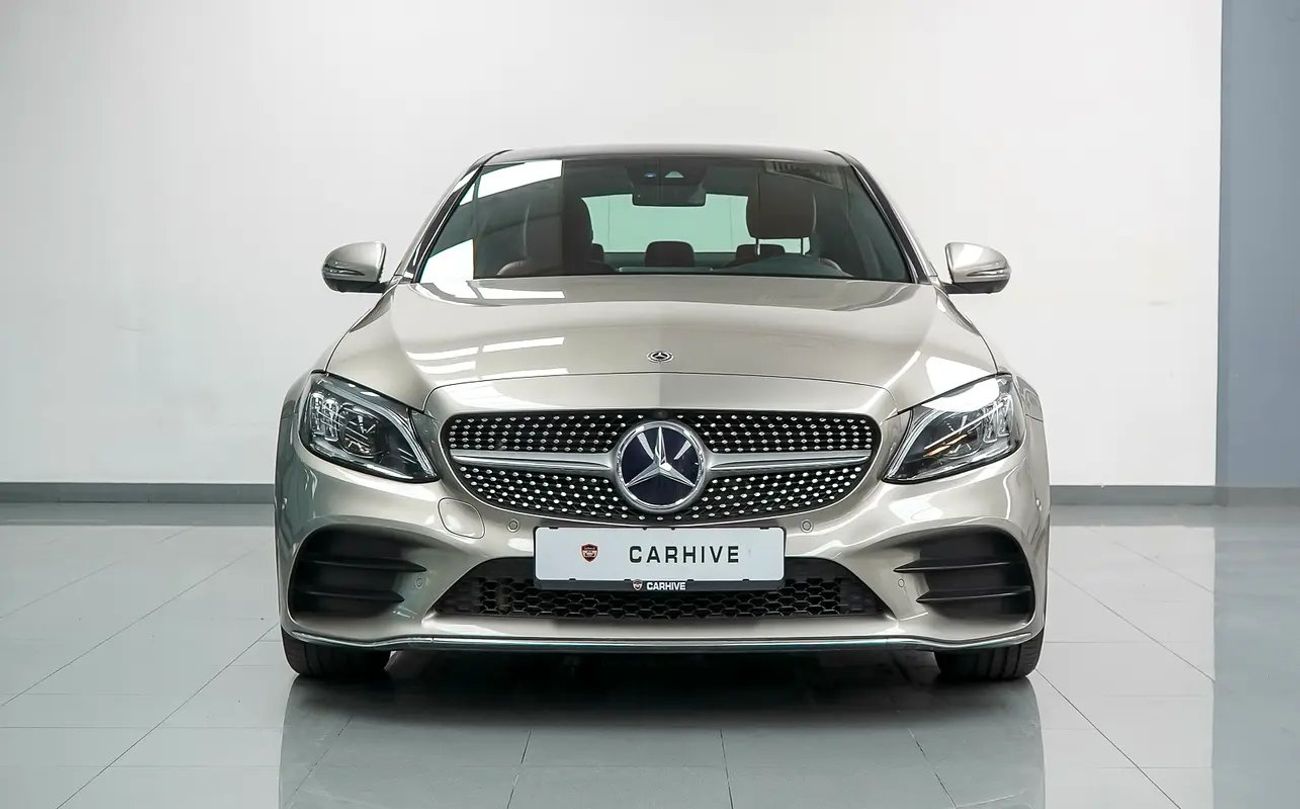 مرسيدس بنز C 200 أفانتجاردي 1,365/Month | C200 AMG | GCC - Under Warranty | Accidents Free