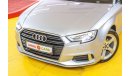 Audi A3 Audi A3 30 TFSi 2019 GCC under Agency Warranty with Zero Down-Payment.