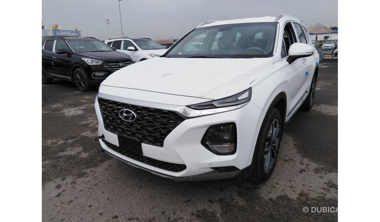 Hyundai Santa Fe 2.4L 4 CYLINDER 2020 WHITE COLOR FULL OPTION NEW SHAPE AUTO TRANSMISSION PETROL ONLY FOR EXPORT