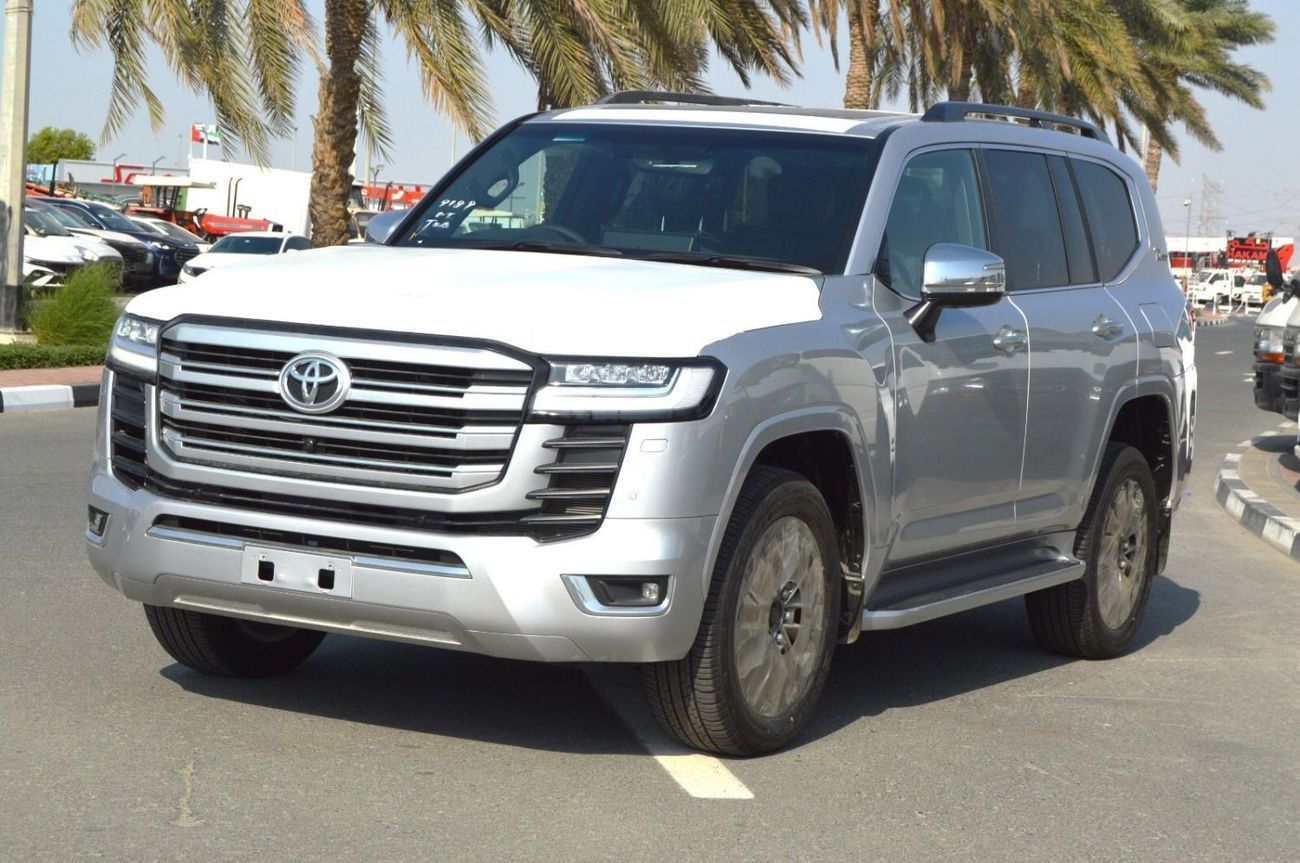 تويوتا لاند كروزر Toyota Lc300 VXR 2025 RHD petrol engine 3.3L twin turbo 4x4 Japanese specs silver colour