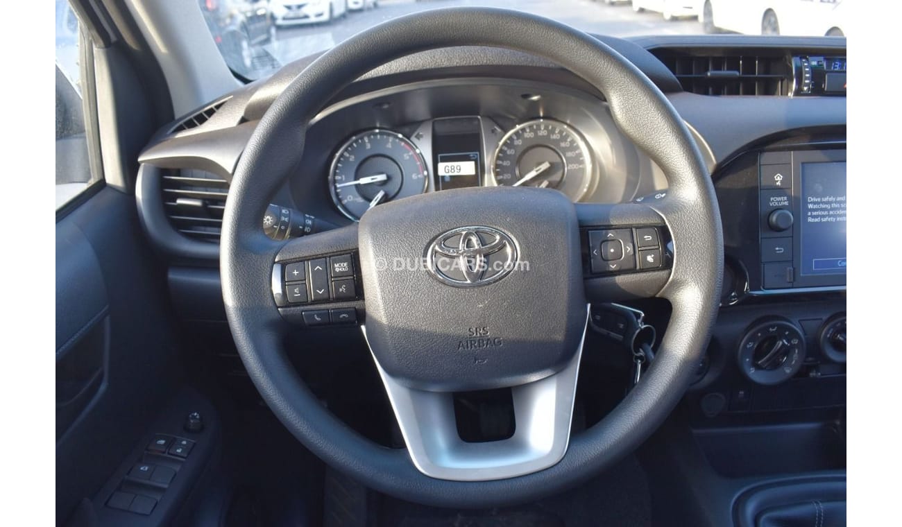 تويوتا هيلوكس 2022 MODEL: TOYOTA HILUX 2.4L 4x4 M/T STD,  CHROME BUMP, 5 STR