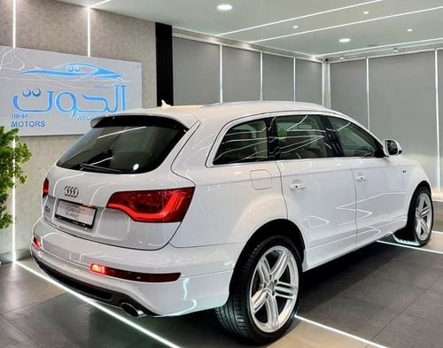أودي Q7 STANDARD AMAZING WHITE S_LINE V6 || FULL OPINION || GCC || 7 SEATS || ACCIDENT FREE