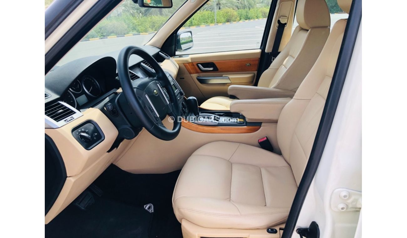 لاند روفر رينج روفر سبورت موديل 2007 خليجي صبغ وكالهفل مواصفات كراسي جلد وفتحه سقف ومثبت سرعه وتحكم كهربي كامل ونظام صوت ممتاز