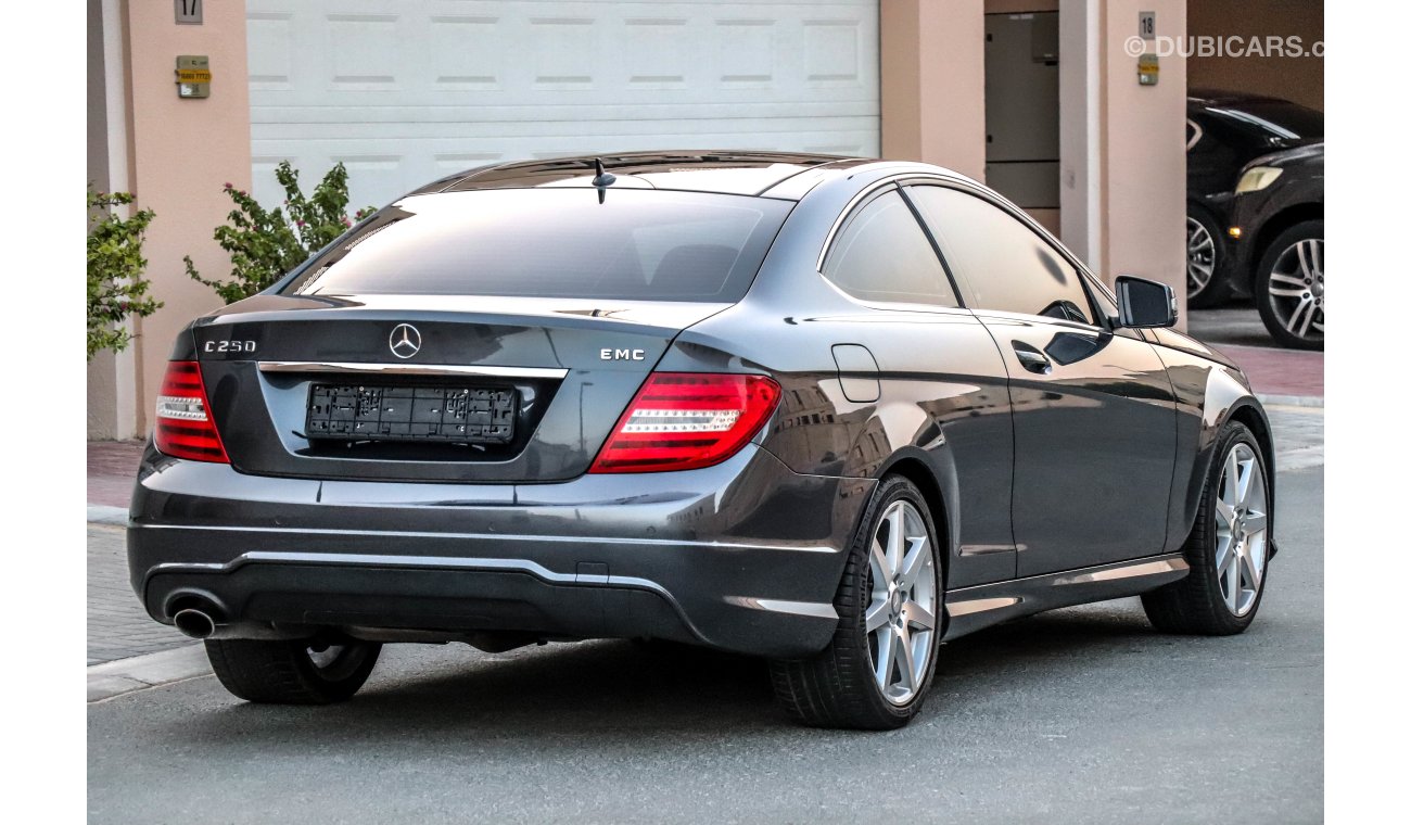 Mercedes-Benz C 250 Coupe 2014 GCC under 2 Years Warranty with Zero Down-Payment.