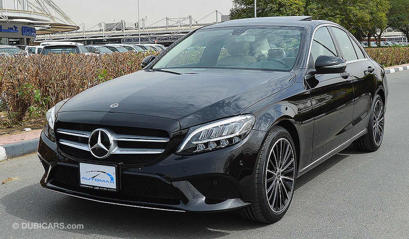 Mercedes-Benz C200 AMG 2019, Sedan, GCC, 0km with 2 Years Unlimited Mileage Warranty from Dealer