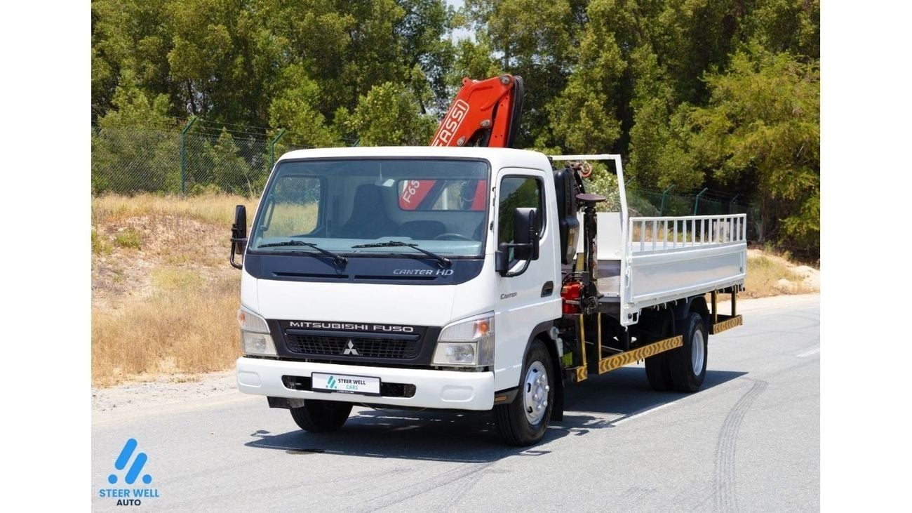 Mitsubishi Fuso Canter HD Fuso - Cargo Body with Fassi Crane - 4.2L RWD - DSL - MT - Book Now!