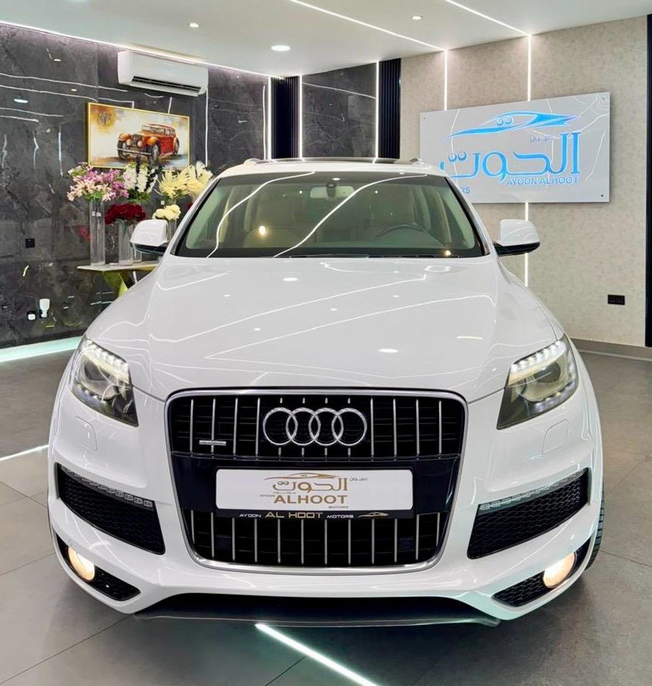 Audi Q7 TFSI quattro Sports Style Package 3.0L AMAZING WHITE AUDI Q7 S_LINE V6 || FULL OPINION || GCC || 7 S