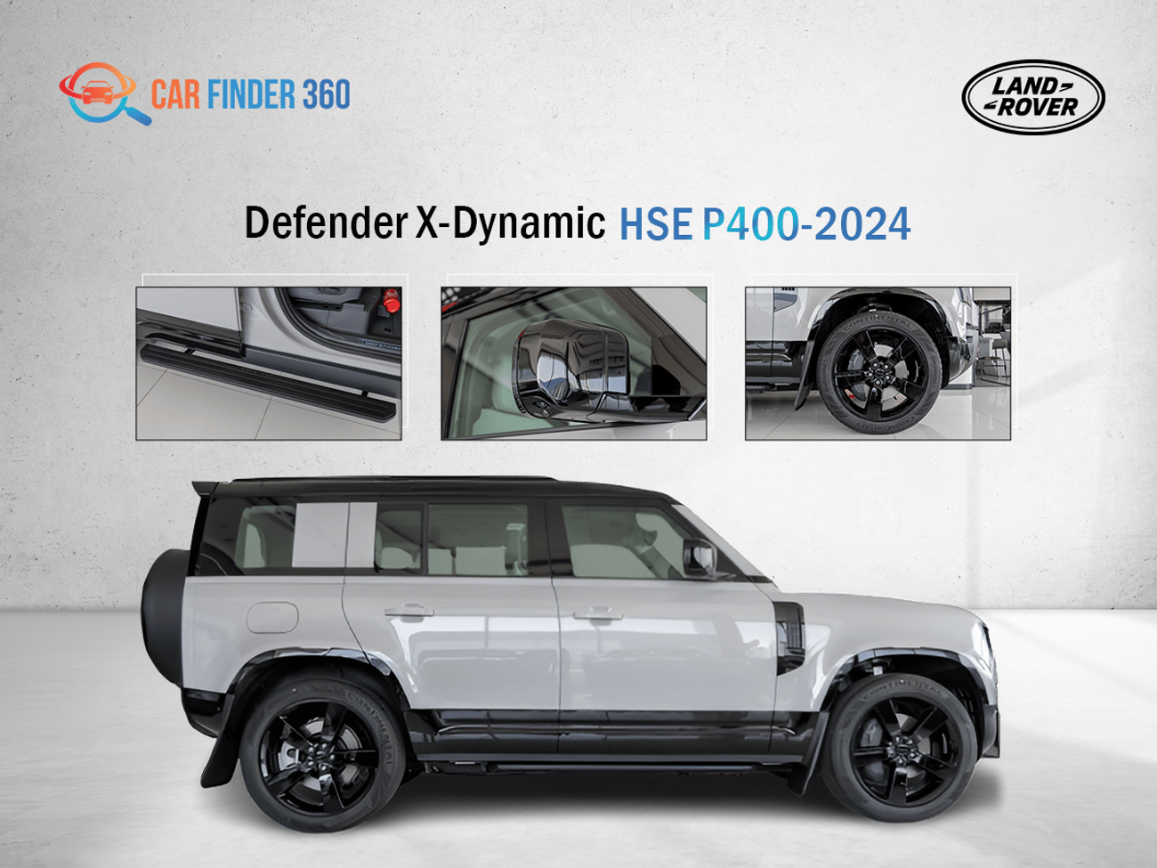 Land Rover Defender Land Rover Defender X-Dynamic HSE P400 - Nardo grey  - White Interior -  2026 - GCC(Export Only)