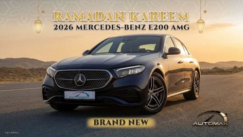 مرسيدس بنز E200 AMG EQ Boost 2.0L RWD 2026 0KM With 5 Years Or 200,000 Km Warranty