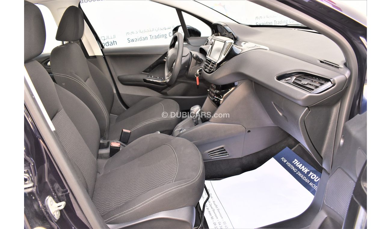 Peugeot 208 AED 519 PM | 1.6L ACTIVE GCC AGENCY WARRANTY UP TO 2024 OR 100K KM