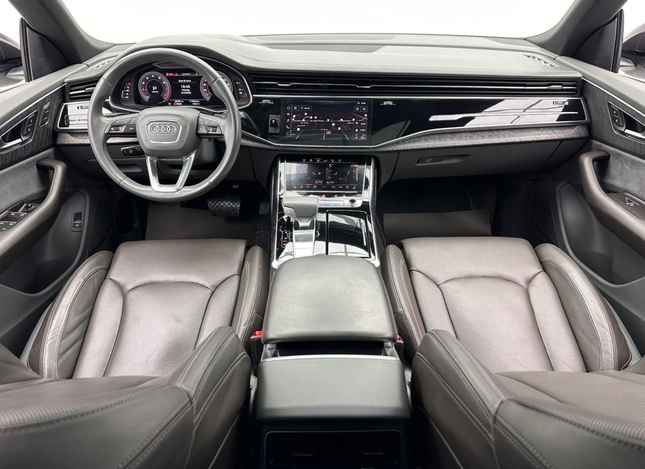 Audi Q8 2019 Audi Q8 55TFSI Quattro S-line, 1 Year Warranty Unlimited Km, Full Service History, GCC