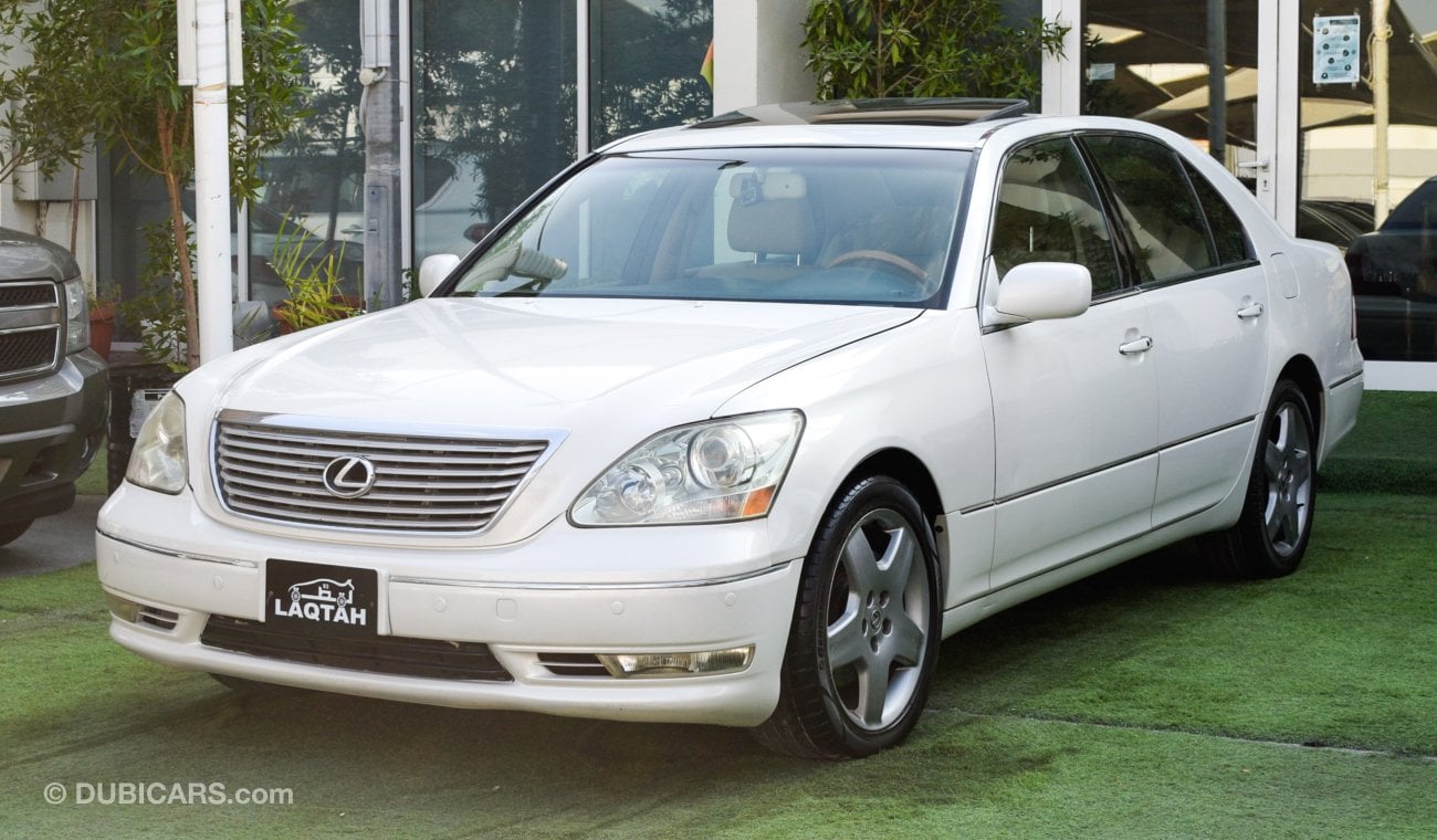 Lexus LS 430 Imported 1/2 Ultra 2006 model, white color, leather opening, wooden wheels, electric mirrors, electr