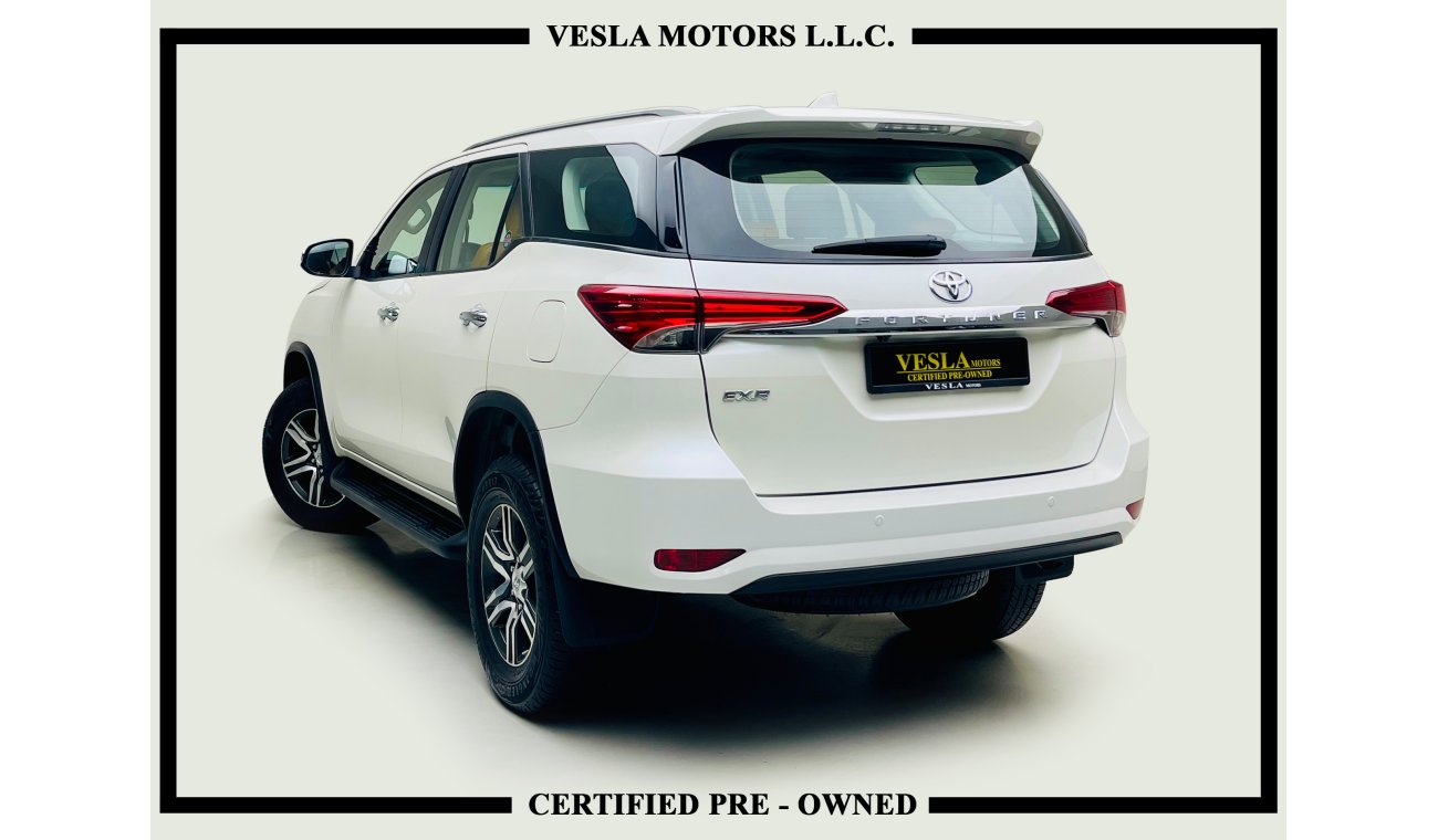 Toyota Fortuner FULL OPTION + LEATHER SEATS + NAVIGATION + 4WD / 2019 / GCC / UNLIMITED MILEAGE WARRANTY / 1,726 DHS