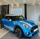 Mini Cooper S AMAZING BLUE MINI COOPER S ** JCW ** || TOP OF THE RANGE || GCC || RED , BLACK INTERIOR