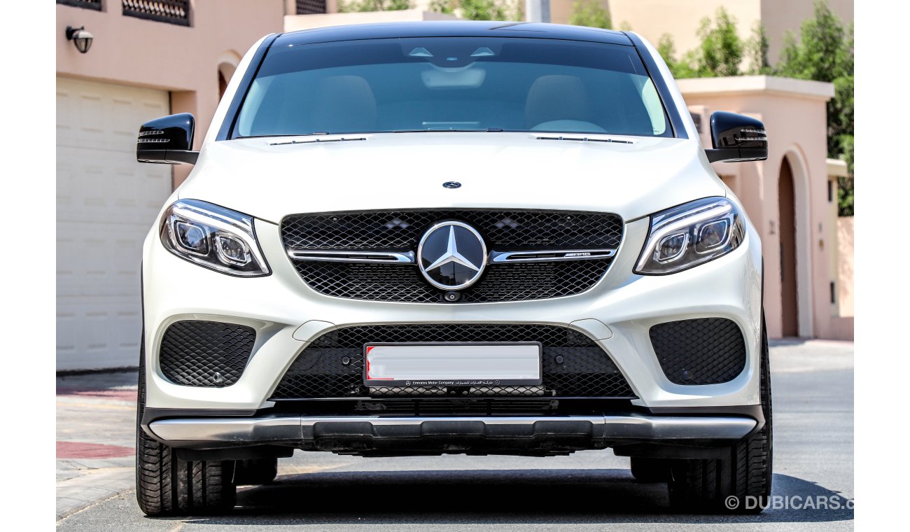 Mercedes-Benz GLE 43 AMG 2017 GCC under Agency Warranty with Zero Down-Payment.