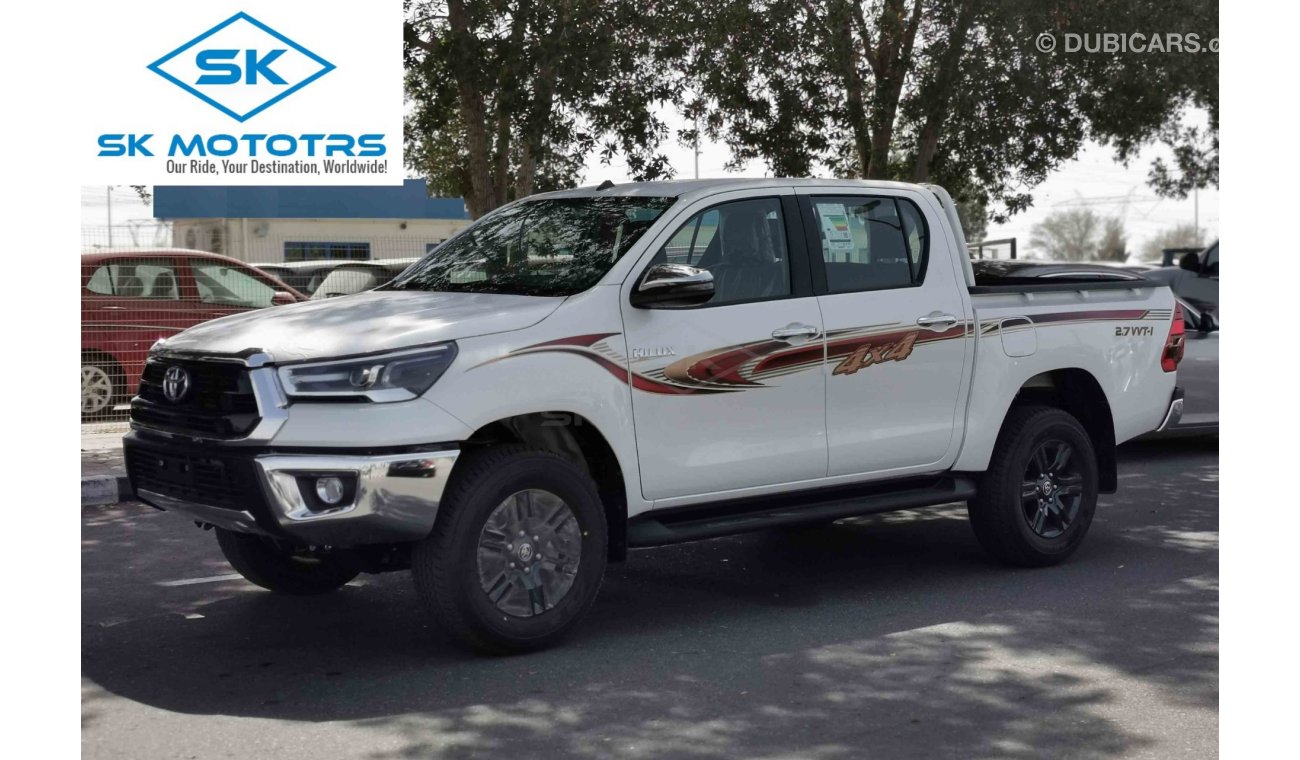 Toyota Hilux 2.7L, 17" Rims, DRL LED Headlights, Rear Bedliner, Bluetooth, DVD, 4WD, Rear Camera (CODE # THFO03)