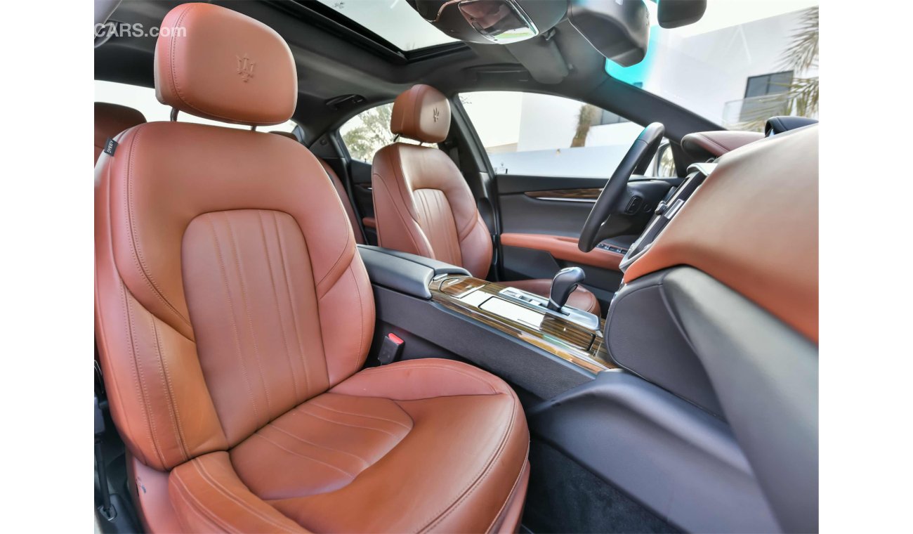 Maserati Ghibli S - GCC - AED 1,645 Per Month - 0% Down Payment