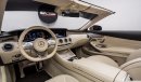 مرسيدس بنز S 560 Cabriolet 2019 - GCC Under Warranty and Service Contract