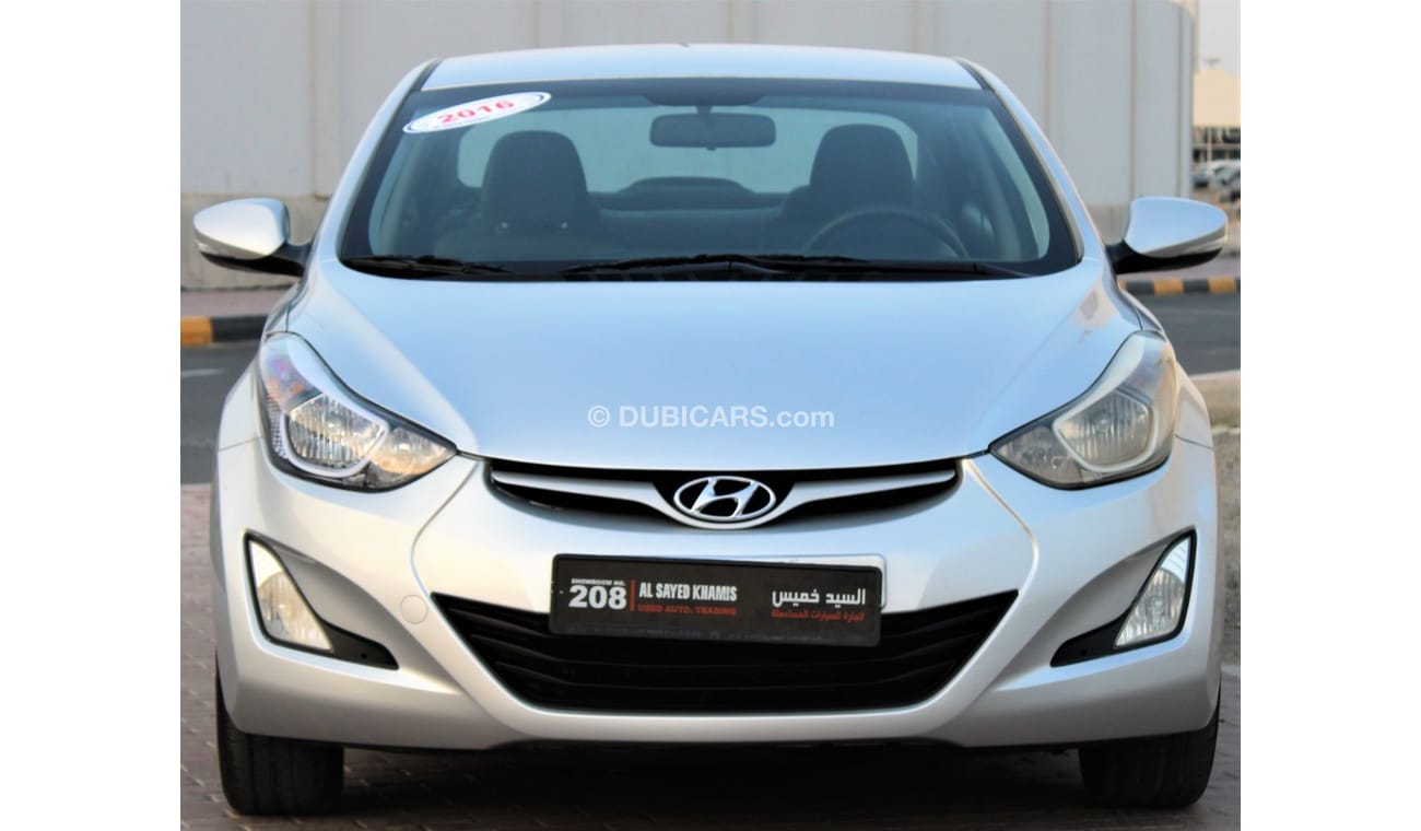 هيونداي إلانترا هيونداي إلنترا 2016 خليجي 1800 سي سي  بحالة ممتازة بدون حوادث نظيفه جدا من الداخل والخارج