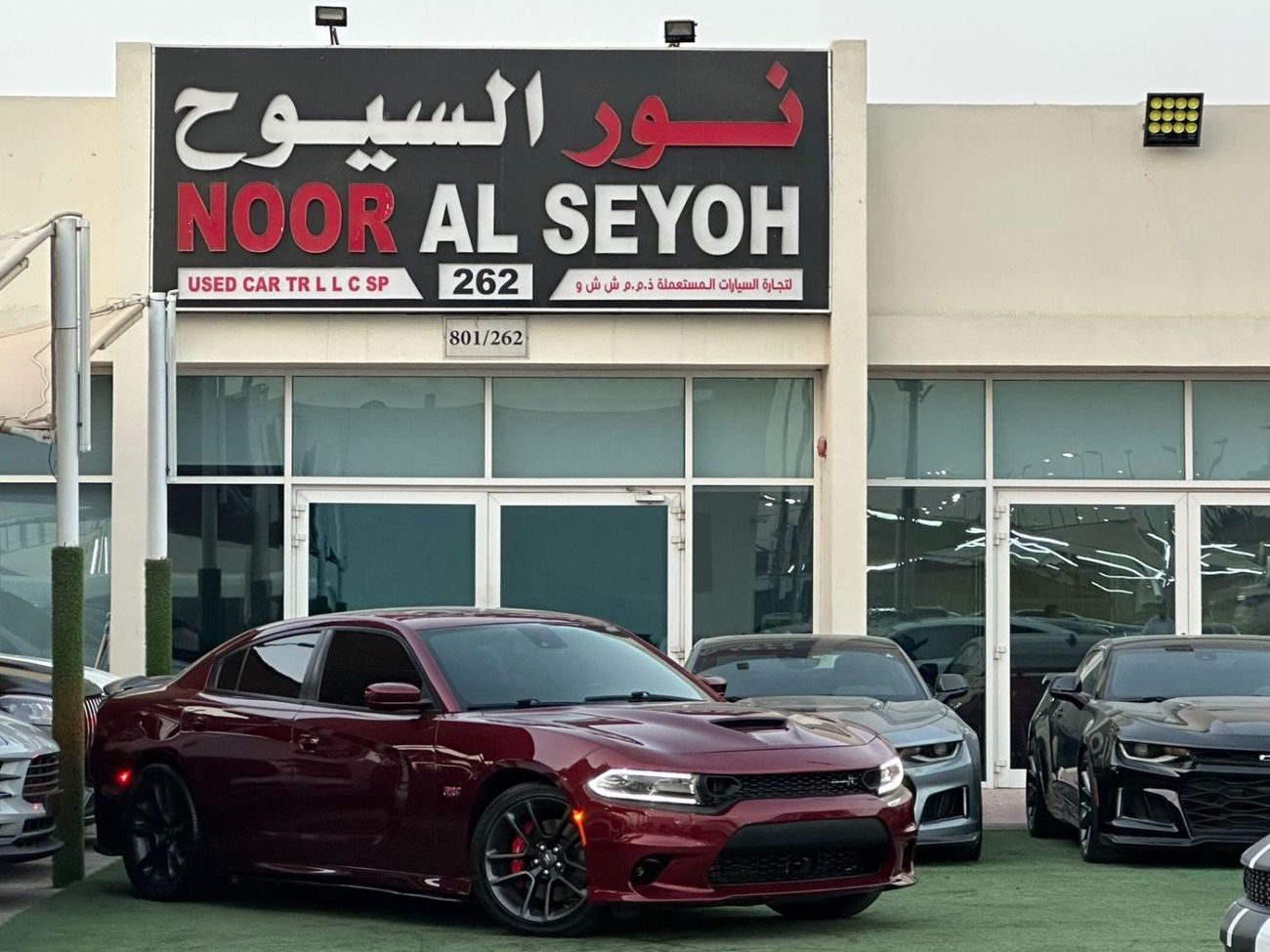 Dodge Charger R/T Scat Pack 6.4L DODGE CHARGER SCATPACK 392 GCC 2021 Service history (Al Futtaim) Original Paint L