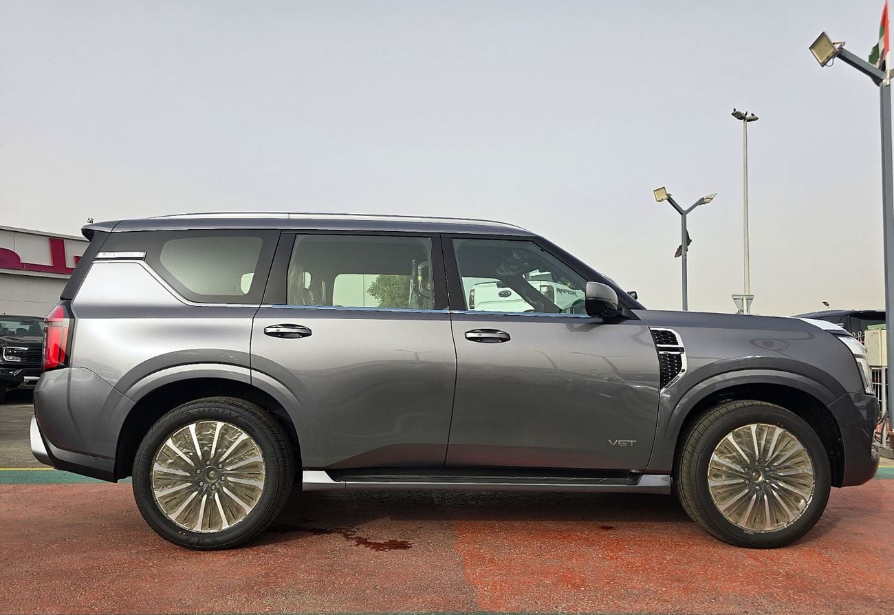 Nissan Patrol Nissan Patrol LE Platinum City 3.5l Twin turbo petrol A/T 4WD SUV Grey Color Inside Tan GCC 2026 Mod
