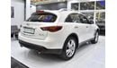 Infiniti QX70 EXCELLENT DEAL for our Infiniti QX70 ( 2015 Model ) in White Color GCC Specs