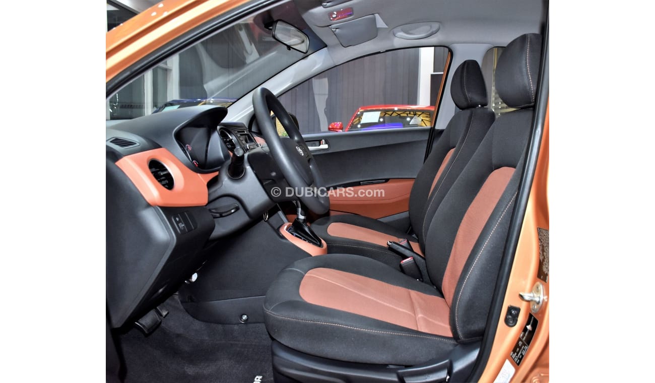 Hyundai Grand i10 EXCELLENT DEAL for our Hyundai Grand i10 1.2L ( 2016 Model ) in Orange Color GCC Specs